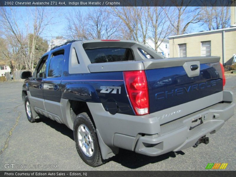Indigo Blue Metallic / Graphite 2002 Chevrolet Avalanche Z71 4x4