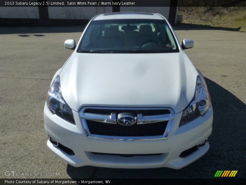 Satin White Pearl / Warm Ivory Leather 2013 Subaru Legacy 2.5i Limited