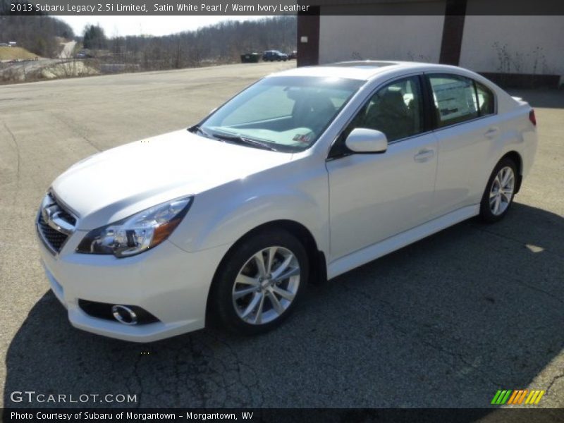 Satin White Pearl / Warm Ivory Leather 2013 Subaru Legacy 2.5i Limited