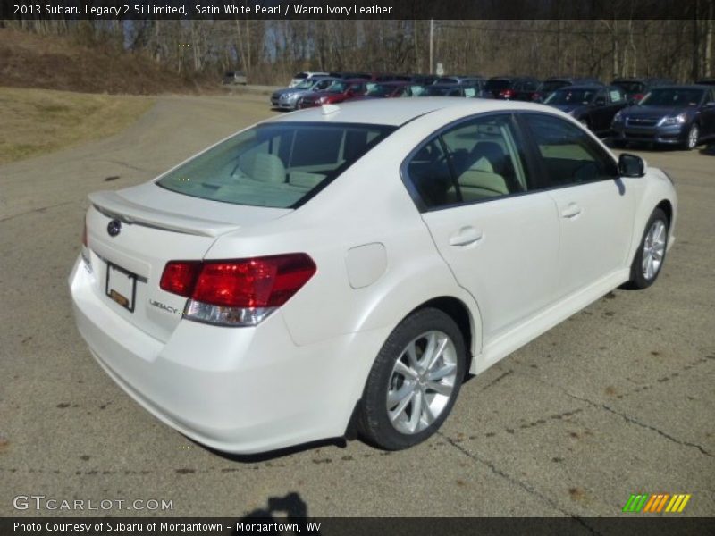 Satin White Pearl / Warm Ivory Leather 2013 Subaru Legacy 2.5i Limited