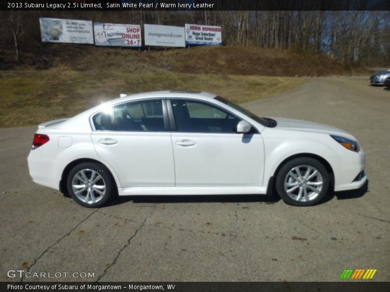 Satin White Pearl / Warm Ivory Leather 2013 Subaru Legacy 2.5i Limited