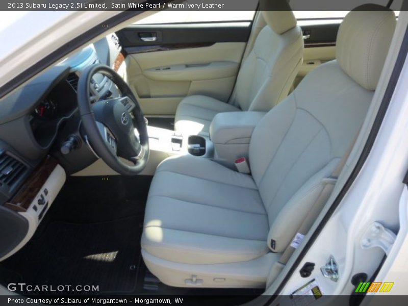Satin White Pearl / Warm Ivory Leather 2013 Subaru Legacy 2.5i Limited