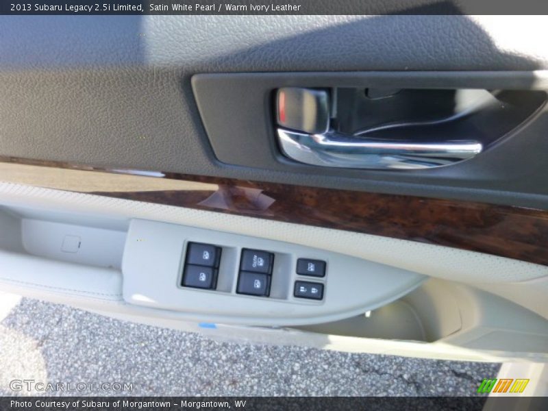 Satin White Pearl / Warm Ivory Leather 2013 Subaru Legacy 2.5i Limited