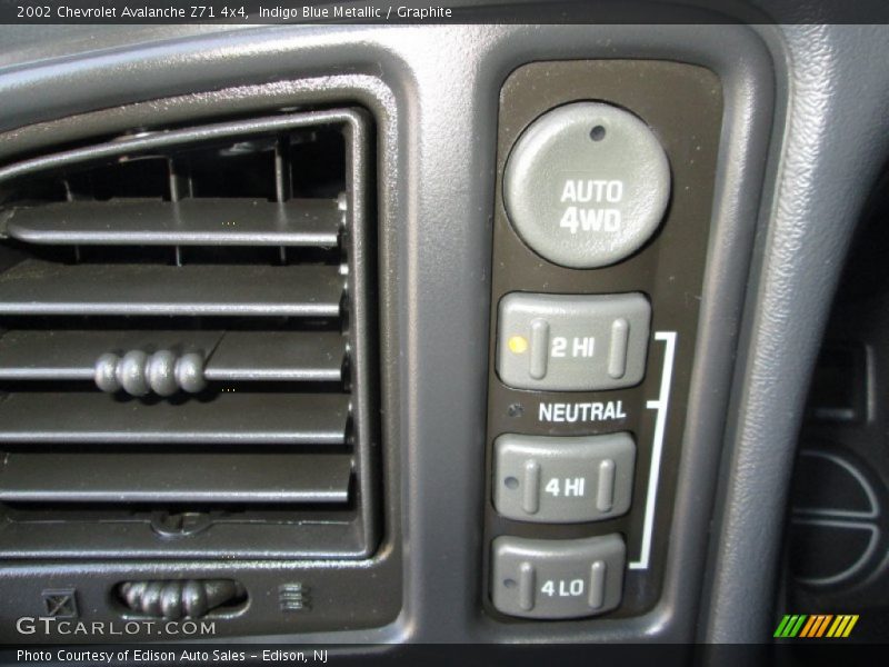 Controls of 2002 Avalanche Z71 4x4