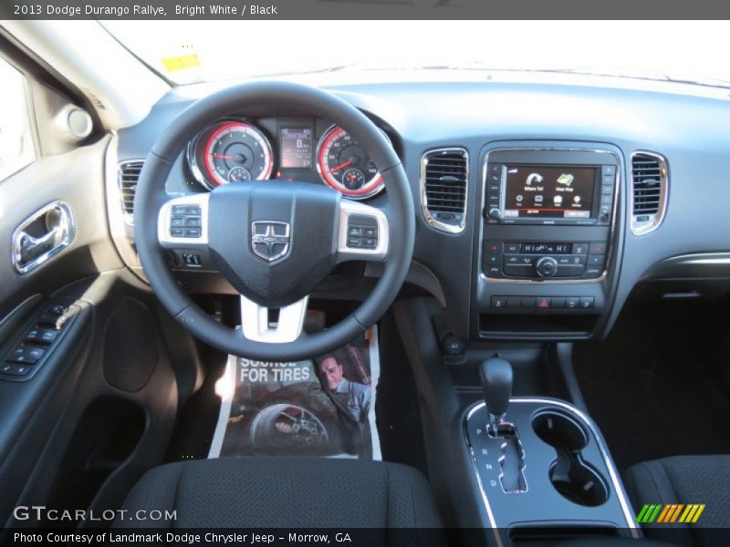 Bright White / Black 2013 Dodge Durango Rallye