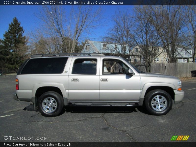 Silver Birch Metallic / Gray/Dark Charcoal 2004 Chevrolet Suburban 1500 Z71 4x4