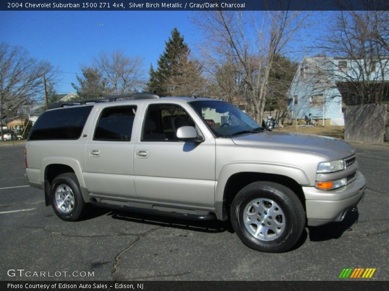 Silver Birch Metallic / Gray/Dark Charcoal 2004 Chevrolet Suburban 1500 Z71 4x4