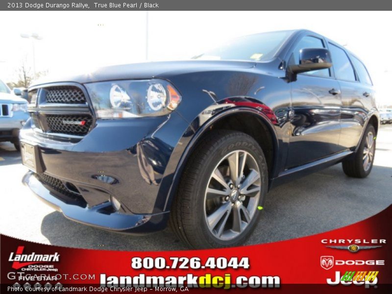 True Blue Pearl / Black 2013 Dodge Durango Rallye