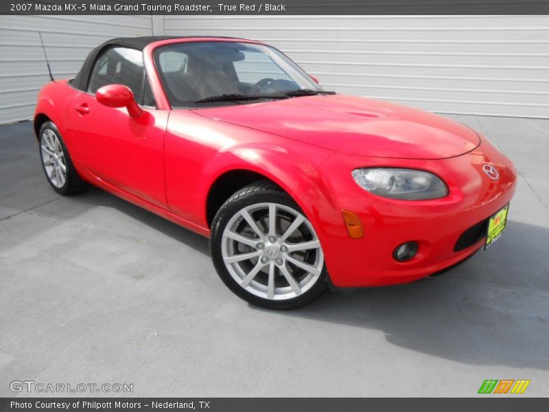 True Red / Black 2007 Mazda MX-5 Miata Grand Touring Roadster