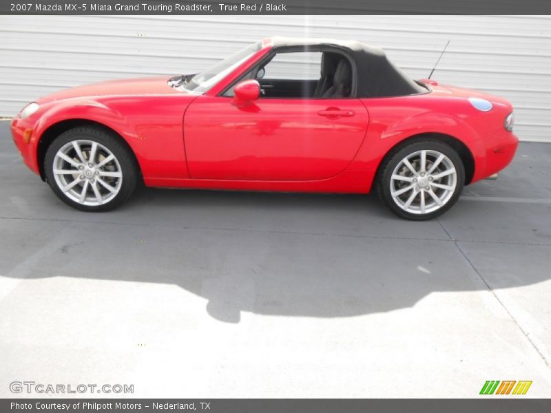 True Red / Black 2007 Mazda MX-5 Miata Grand Touring Roadster