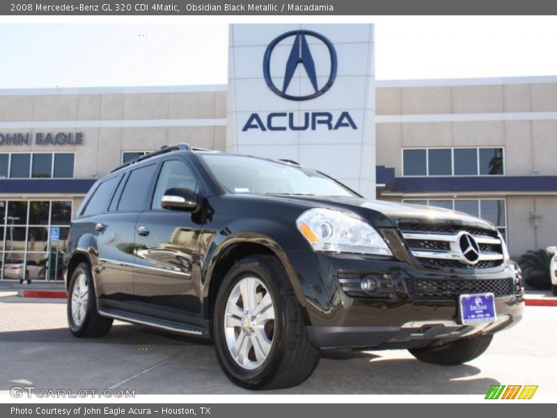 Obsidian Black Metallic / Macadamia 2008 Mercedes-Benz GL 320 CDI 4Matic
