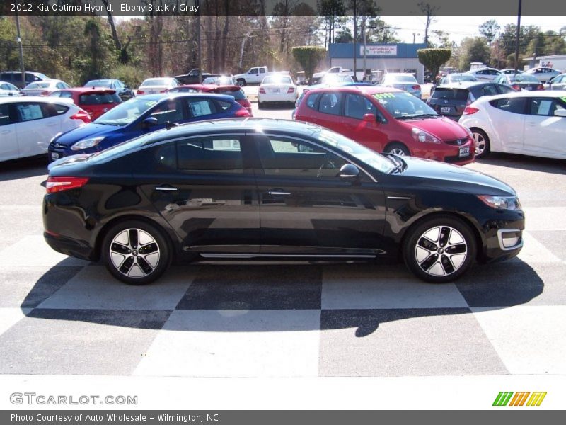 Ebony Black / Gray 2012 Kia Optima Hybrid