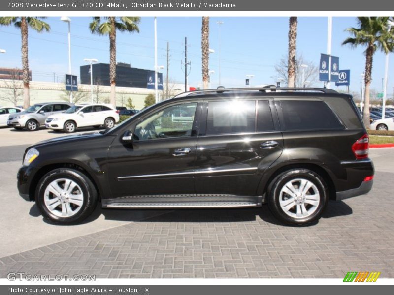 Obsidian Black Metallic / Macadamia 2008 Mercedes-Benz GL 320 CDI 4Matic