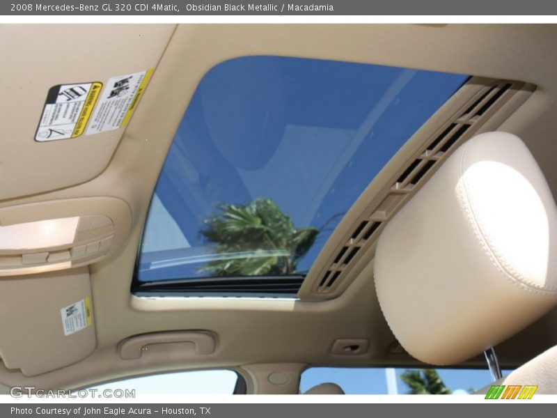 Obsidian Black Metallic / Macadamia 2008 Mercedes-Benz GL 320 CDI 4Matic