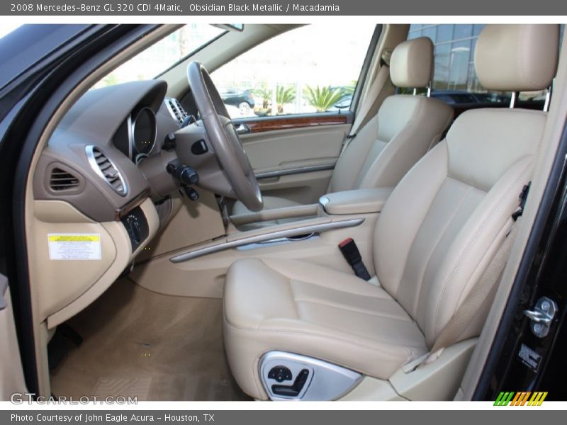 Obsidian Black Metallic / Macadamia 2008 Mercedes-Benz GL 320 CDI 4Matic
