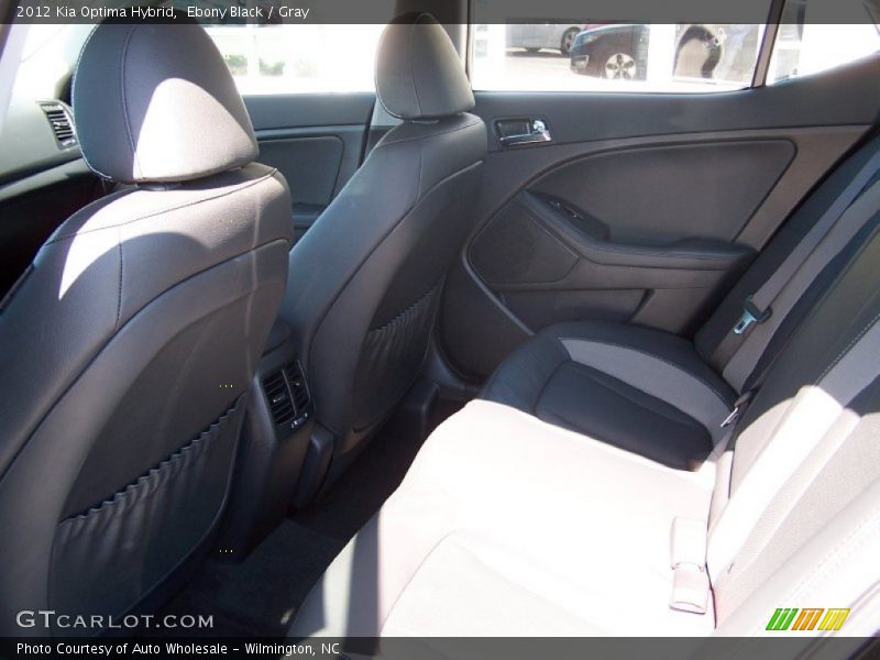 Ebony Black / Gray 2012 Kia Optima Hybrid