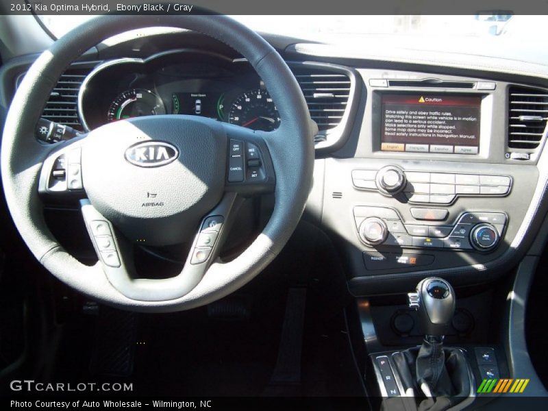 Dashboard of 2012 Optima Hybrid