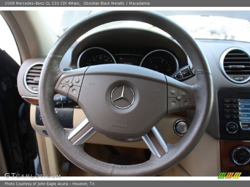 Obsidian Black Metallic / Macadamia 2008 Mercedes-Benz GL 320 CDI 4Matic