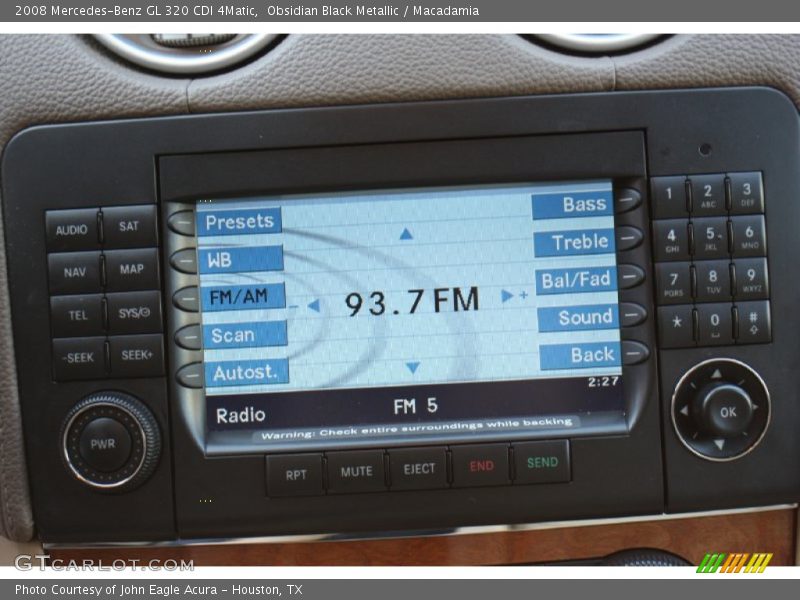 Obsidian Black Metallic / Macadamia 2008 Mercedes-Benz GL 320 CDI 4Matic