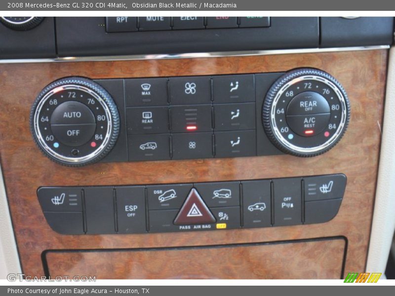 Obsidian Black Metallic / Macadamia 2008 Mercedes-Benz GL 320 CDI 4Matic