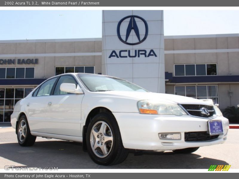 White Diamond Pearl / Parchment 2002 Acura TL 3.2