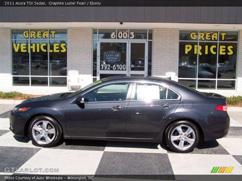 Graphite Luster Pearl / Ebony 2011 Acura TSX Sedan