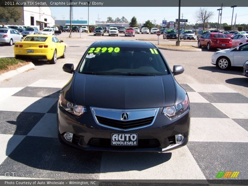 Graphite Luster Pearl / Ebony 2011 Acura TSX Sedan