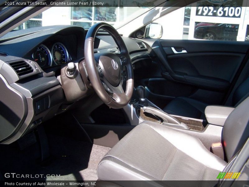 Graphite Luster Pearl / Ebony 2011 Acura TSX Sedan
