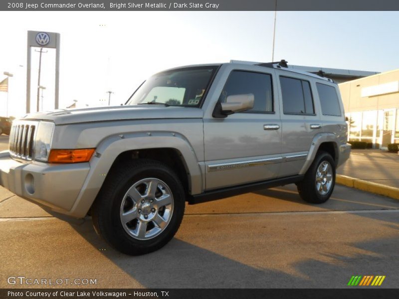 Bright Silver Metallic / Dark Slate Gray 2008 Jeep Commander Overland