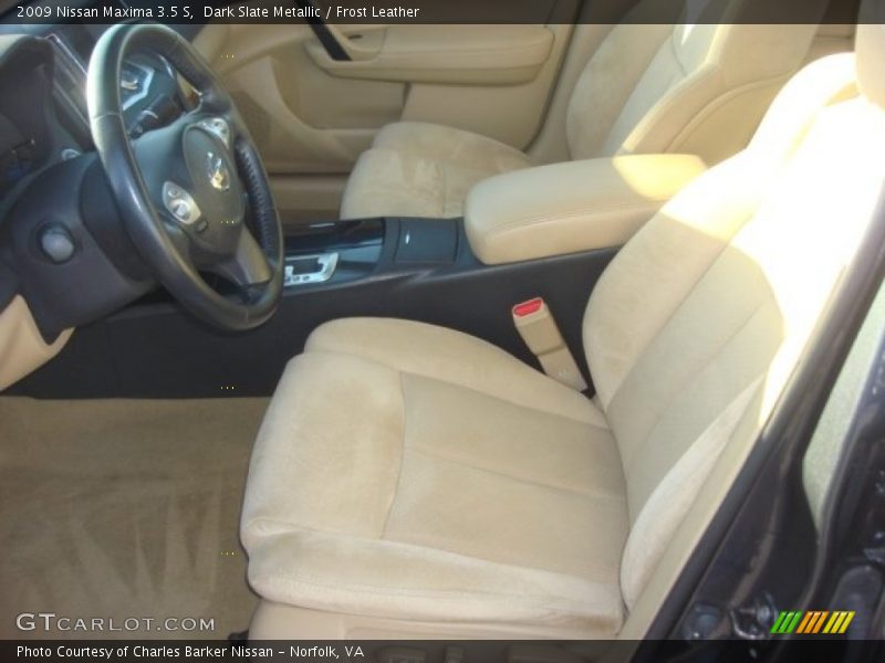 Front Seat of 2009 Maxima 3.5 S