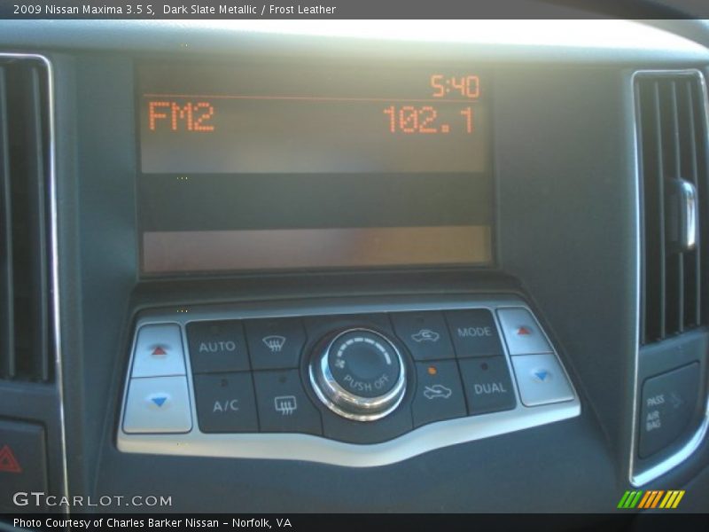 Dark Slate Metallic / Frost Leather 2009 Nissan Maxima 3.5 S