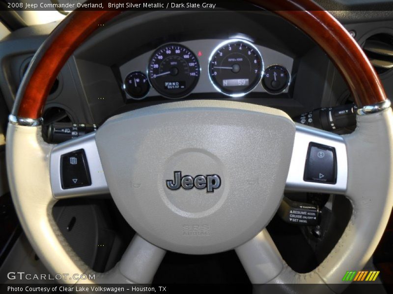 Bright Silver Metallic / Dark Slate Gray 2008 Jeep Commander Overland