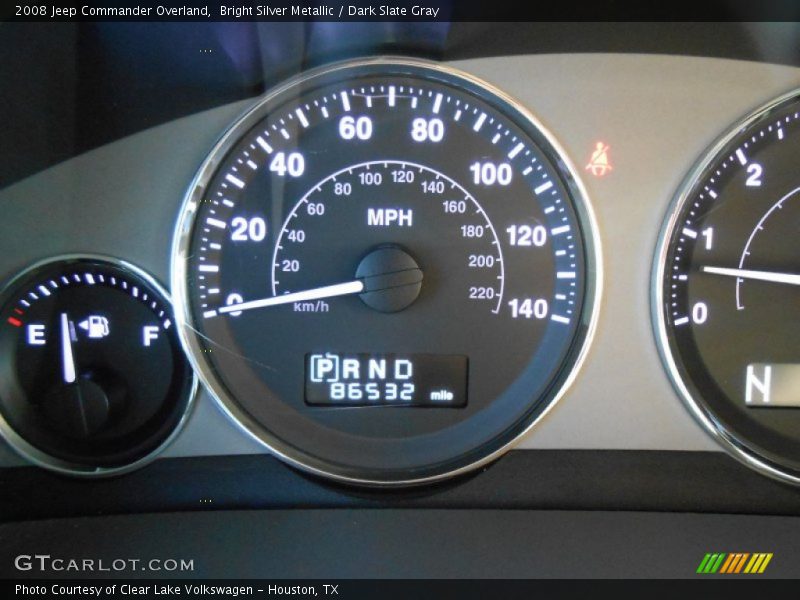 Bright Silver Metallic / Dark Slate Gray 2008 Jeep Commander Overland