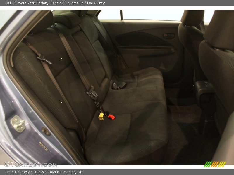 Pacific Blue Metallic / Dark Gray 2012 Toyota Yaris Sedan