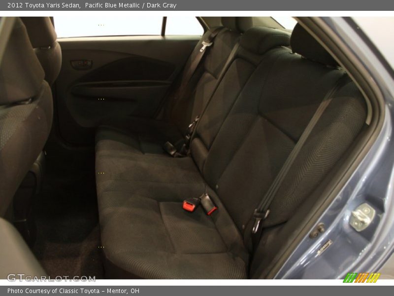 Pacific Blue Metallic / Dark Gray 2012 Toyota Yaris Sedan