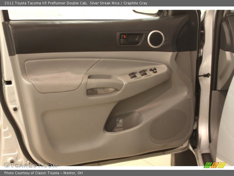 Silver Streak Mica / Graphite Gray 2011 Toyota Tacoma V6 PreRunner Double Cab
