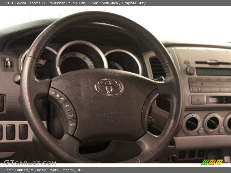 Silver Streak Mica / Graphite Gray 2011 Toyota Tacoma V6 PreRunner Double Cab