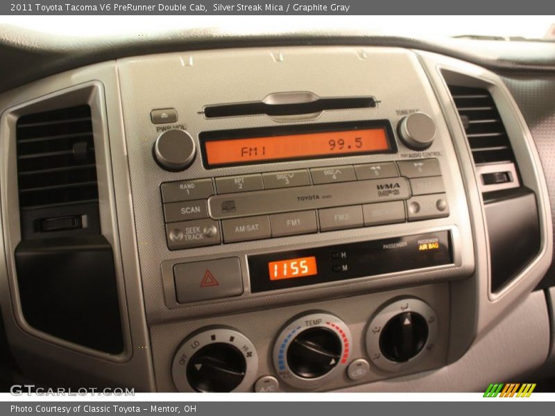 Silver Streak Mica / Graphite Gray 2011 Toyota Tacoma V6 PreRunner Double Cab