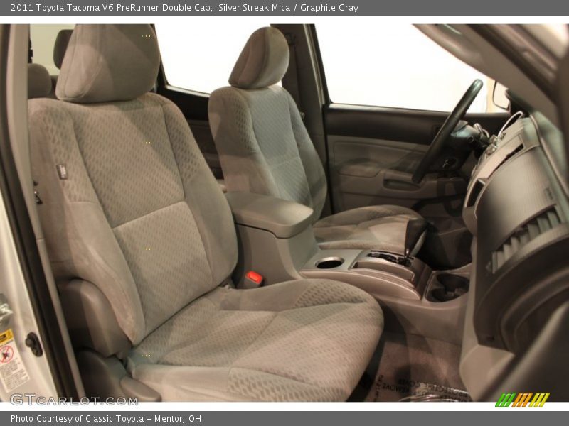 Silver Streak Mica / Graphite Gray 2011 Toyota Tacoma V6 PreRunner Double Cab