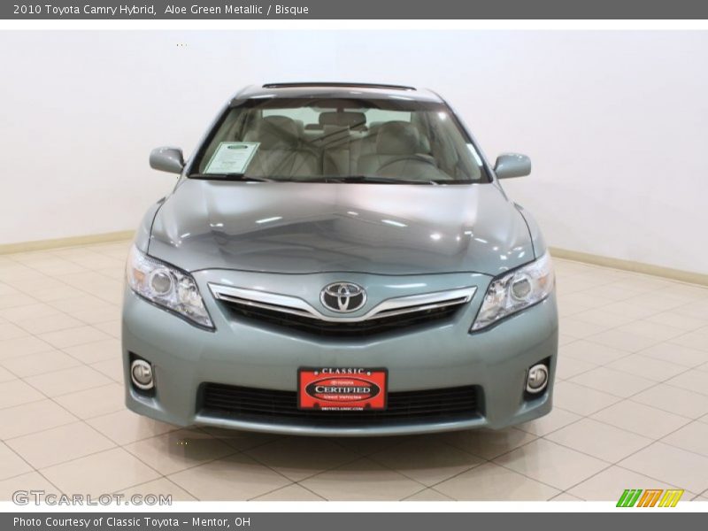Aloe Green Metallic / Bisque 2010 Toyota Camry Hybrid