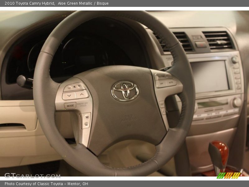 Aloe Green Metallic / Bisque 2010 Toyota Camry Hybrid
