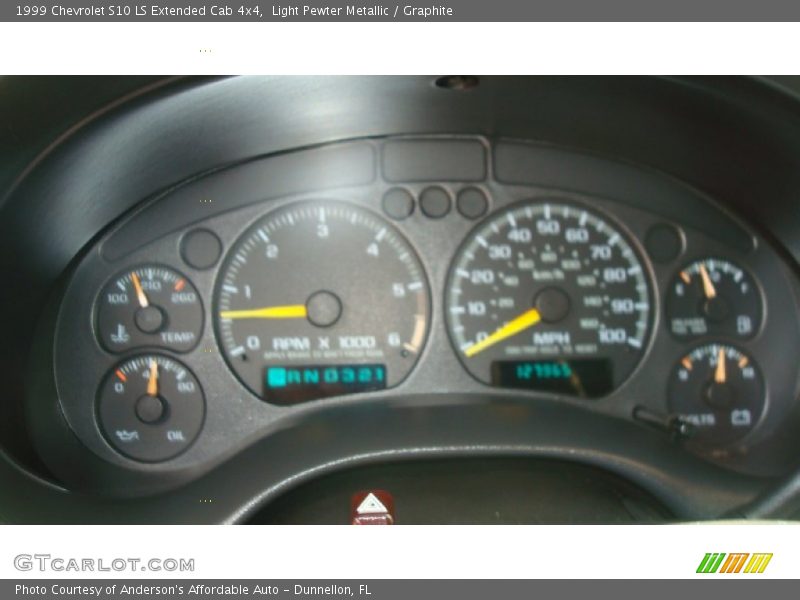 Light Pewter Metallic / Graphite 1999 Chevrolet S10 LS Extended Cab 4x4