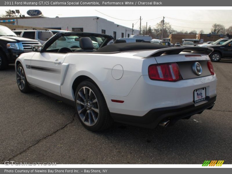 Performance White / Charcoal Black 2011 Ford Mustang GT/CS California Special Convertible