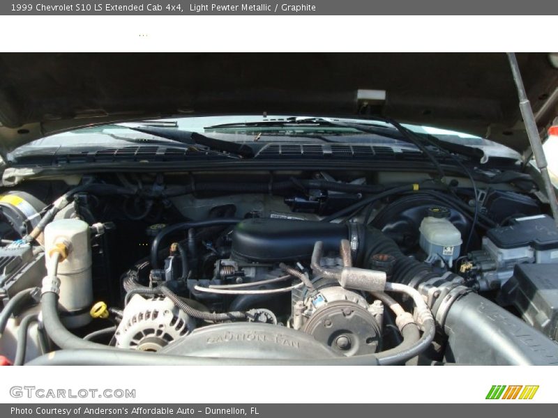 Light Pewter Metallic / Graphite 1999 Chevrolet S10 LS Extended Cab 4x4