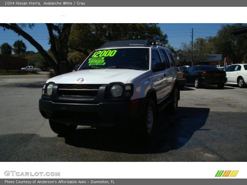 Avalanche White / Gray 2004 Nissan Xterra