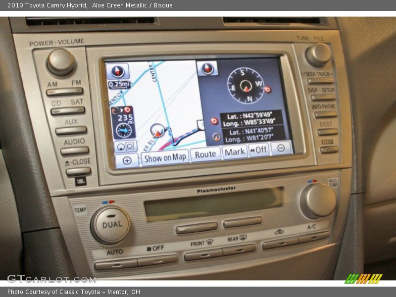 Navigation of 2010 Camry Hybrid