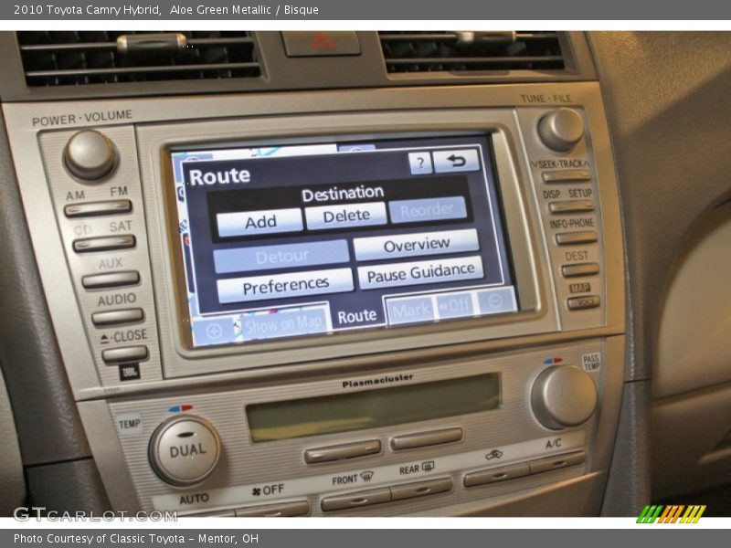 Aloe Green Metallic / Bisque 2010 Toyota Camry Hybrid