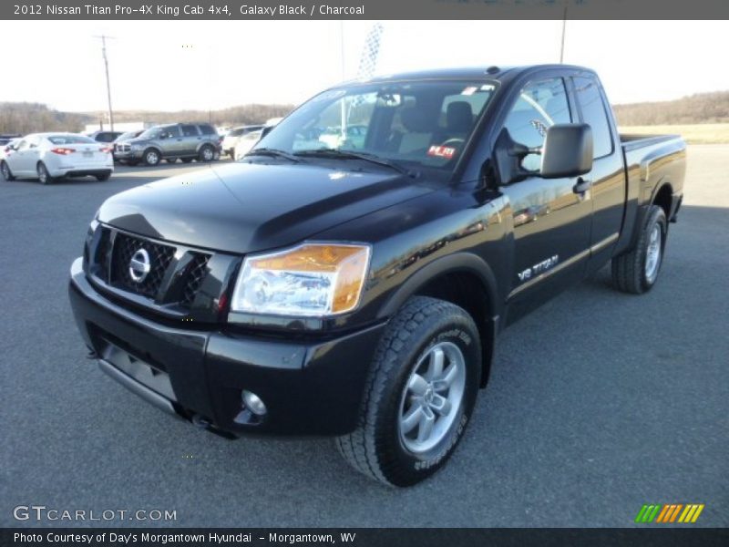 Galaxy Black / Charcoal 2012 Nissan Titan Pro-4X King Cab 4x4
