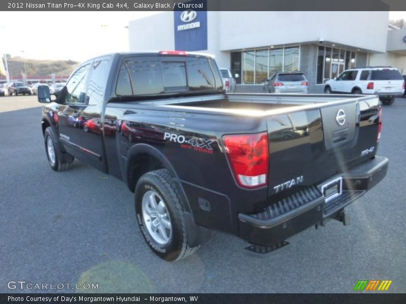Galaxy Black / Charcoal 2012 Nissan Titan Pro-4X King Cab 4x4