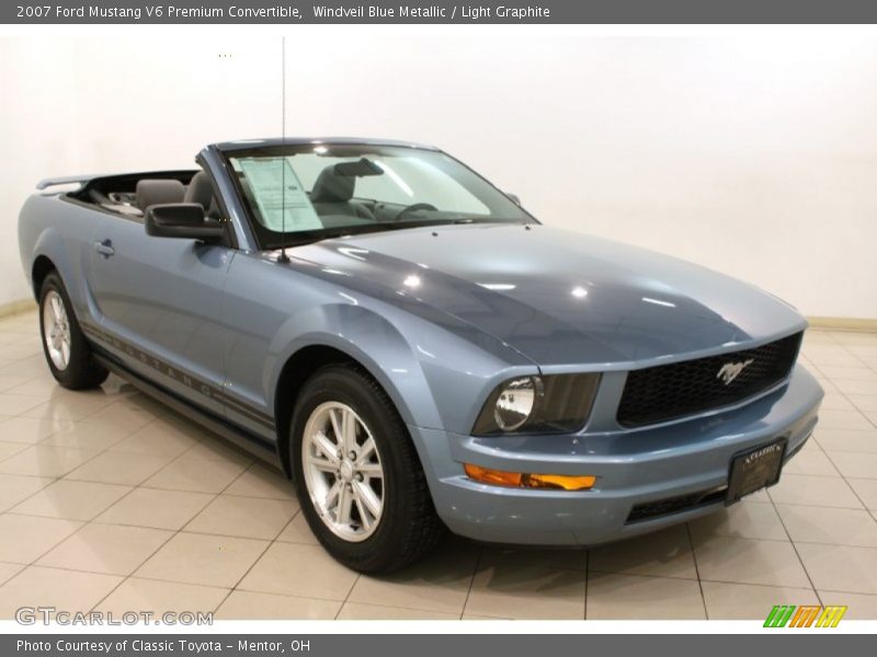 Windveil Blue Metallic / Light Graphite 2007 Ford Mustang V6 Premium Convertible